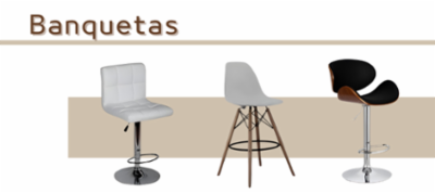 Banquetas para locação