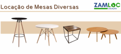 Locação de Mesas: Versatilidade e Conforto para Seu Espaço